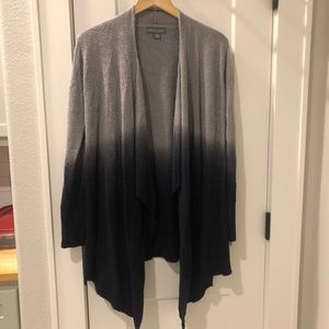 Barefoot Dreams asymmetrical drape front cardigan